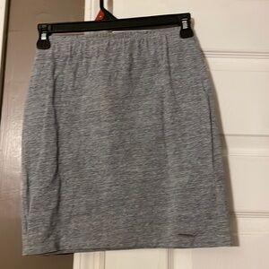 Grey mini with elastic waist